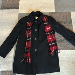 Women’s black pea coat, size XL